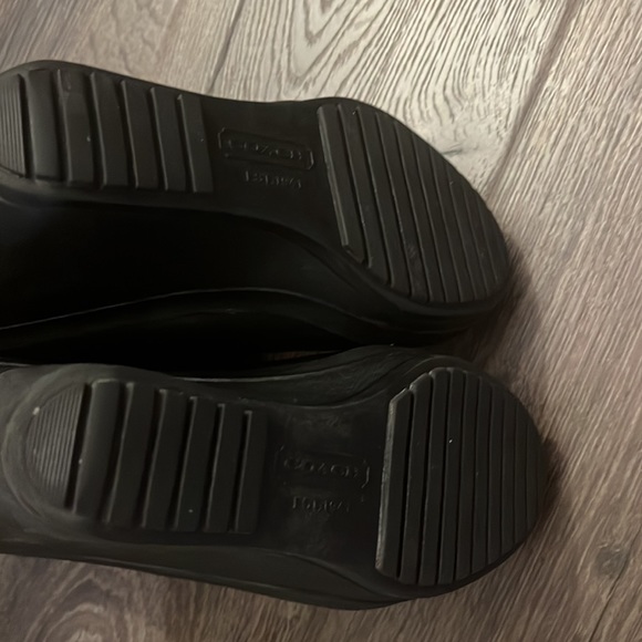 Coach Black Wedge Rainboots - Picture 12 of 16